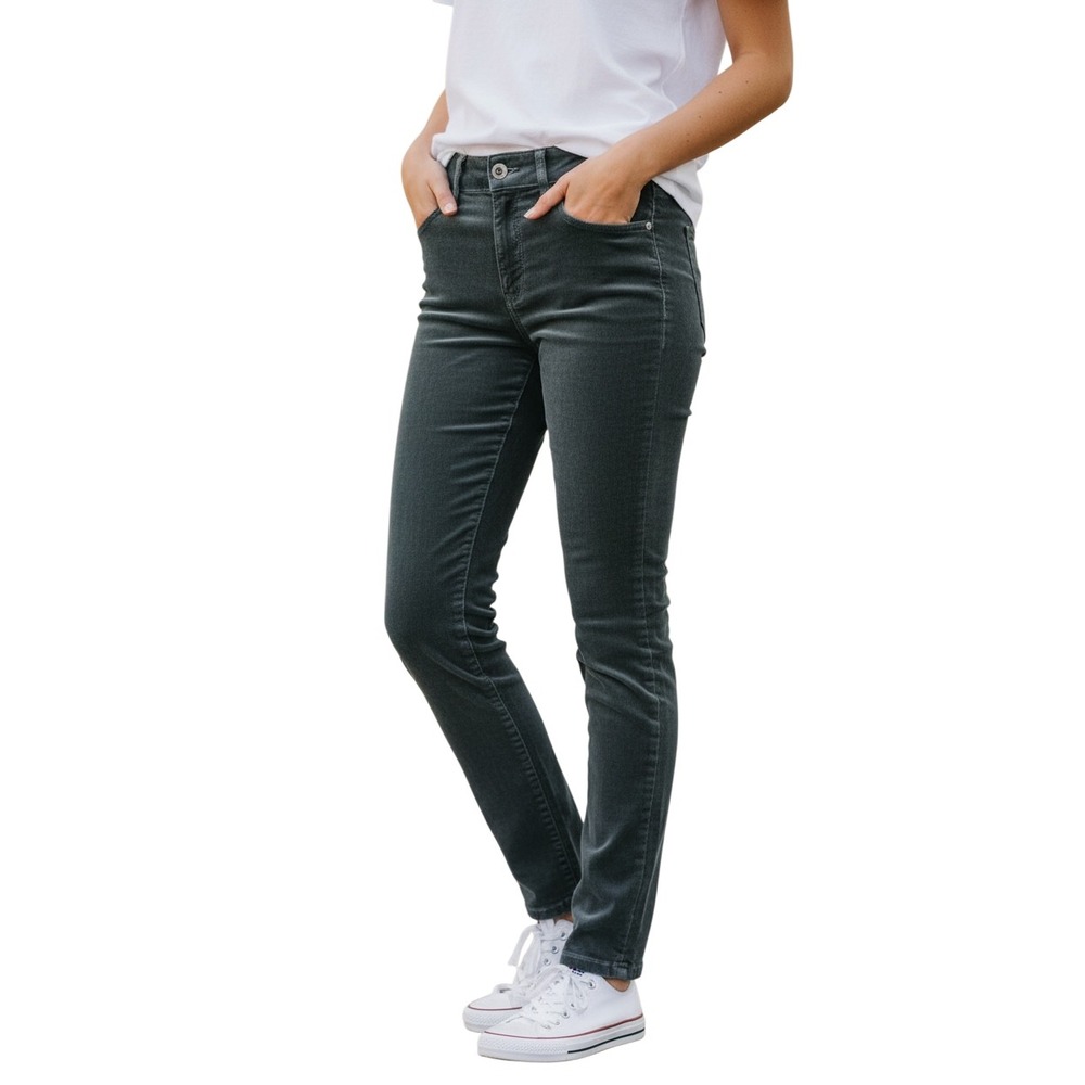 Pistola Corduroy Skinny‎ straight Pants Charcoal Gray Low Rise size  26